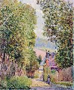 Alfred Sisley Strabe in Louveciennes Sweden oil painting artist